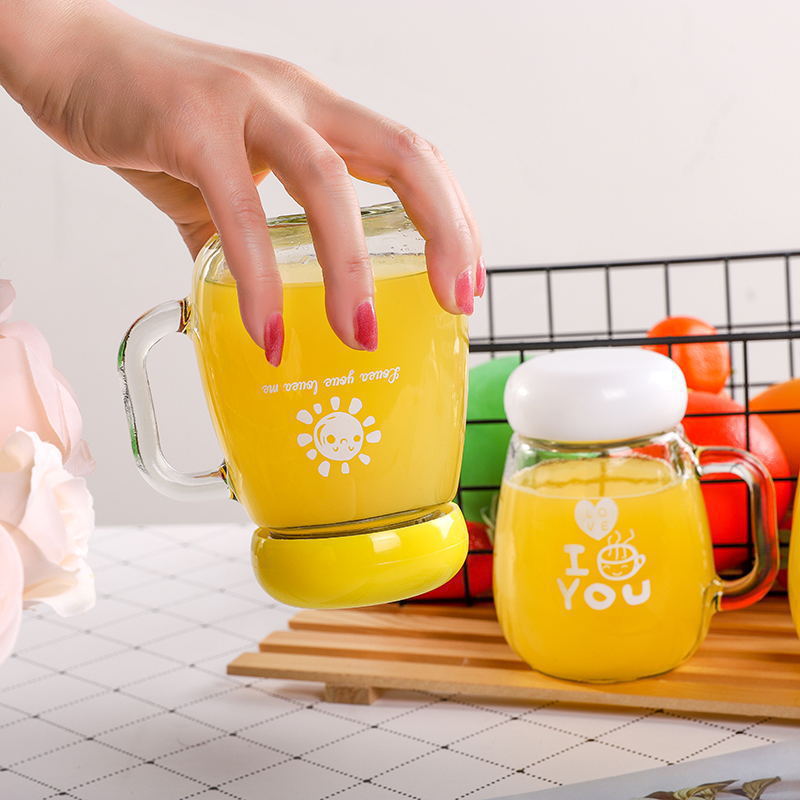 Kreative große Bauchglasblume Tee Tasse