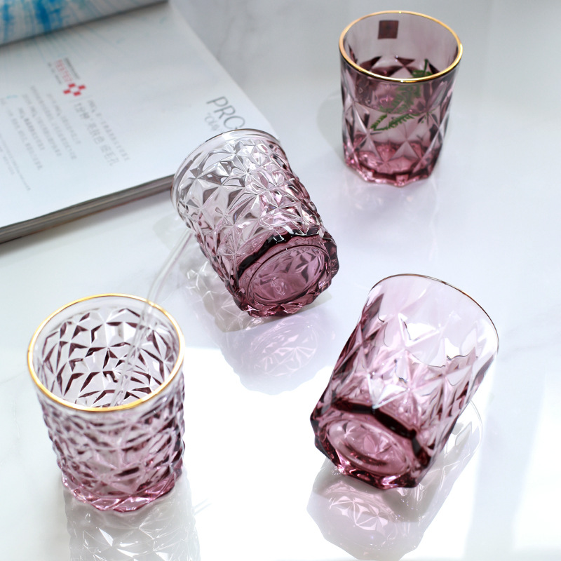 Diamant-Goldrand-Whiskyglas