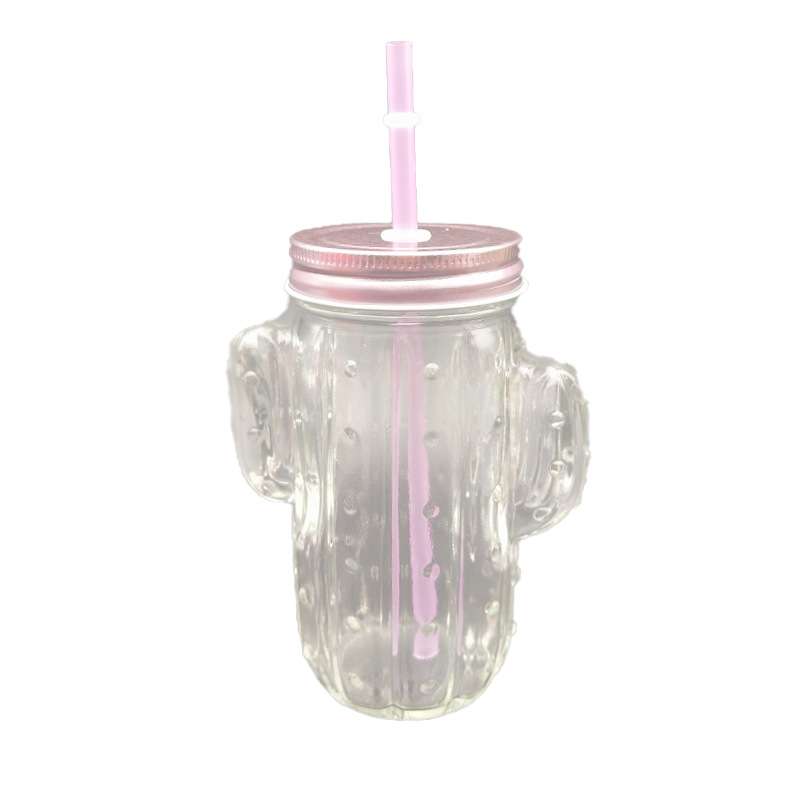 Neue kreative transparente Glastasse mit Griff