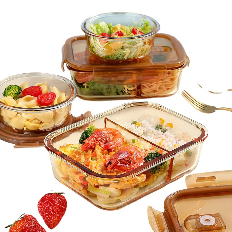 Büroangestellte mit Deckel Bento Box separate Frischwachtschale