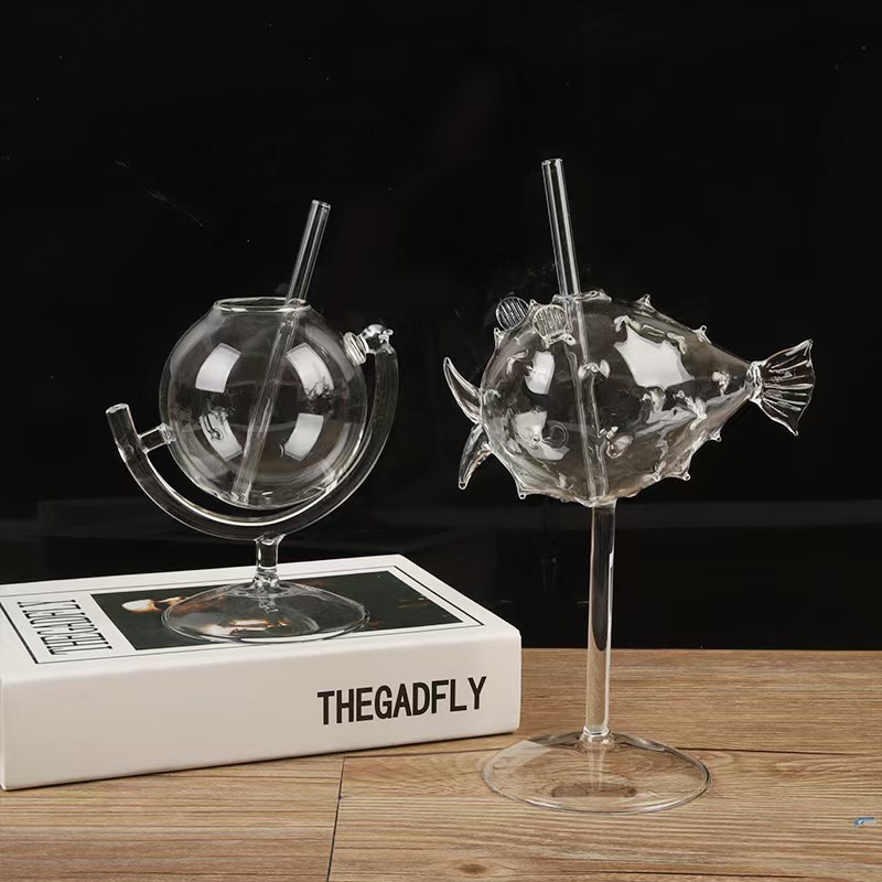 Personalisiertes Internet-Promi-Globus-Cocktailglas