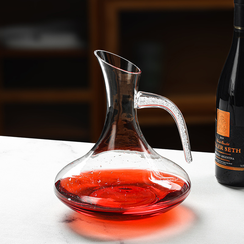 Silberner Diamant-Rotwein-Dekanter